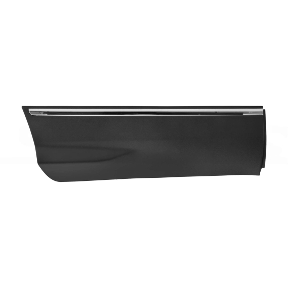Moulure de porte arrière droite, noire, avec moulure chromée