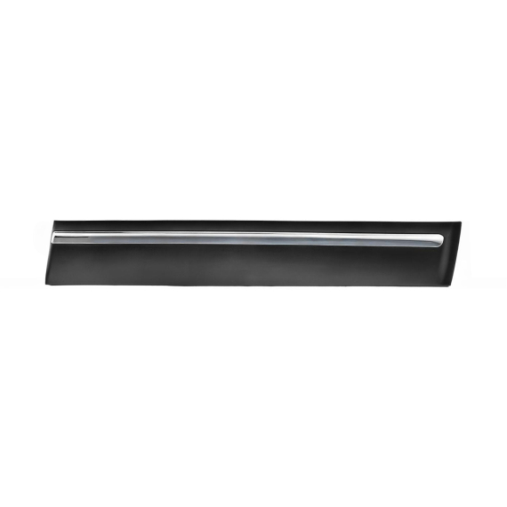 Moulure de porte avant droite, noire, avec moulure chromée