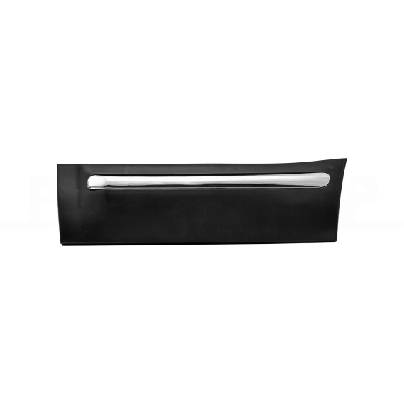 Moulure de porte arrière gauche, noire, avec moulure chromée
