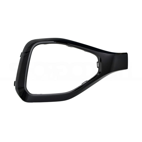 Moulure droite du pare-chocs avant, noire brillante (R-Line)