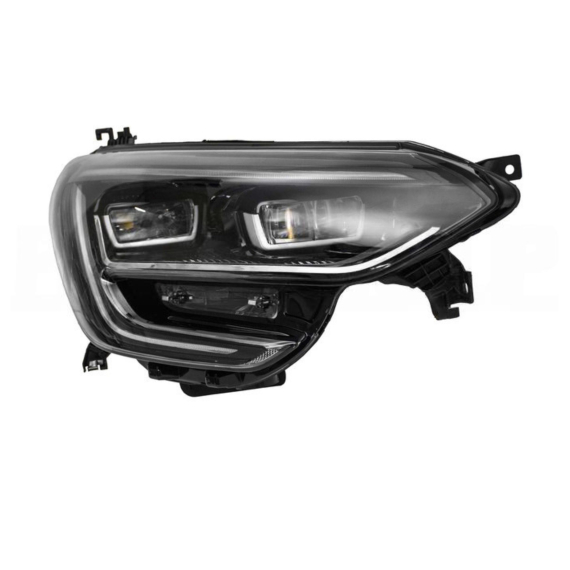 Phare droit H7+H7+LED noir, avec moteur
