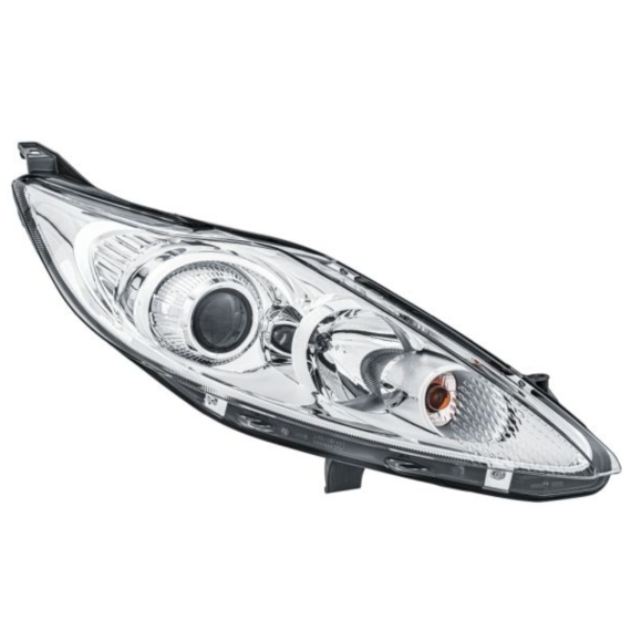 Phare électrique droit, chromé, H7+H1 (HELLA)