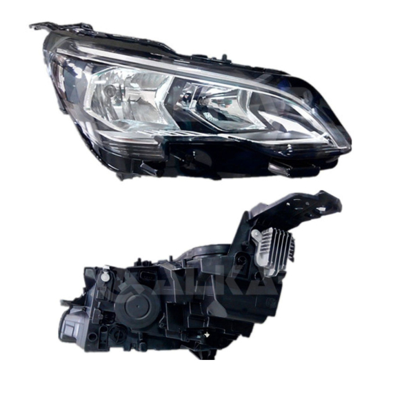 Phare électrique droit, LED, H7+HB3 (Moteur)
