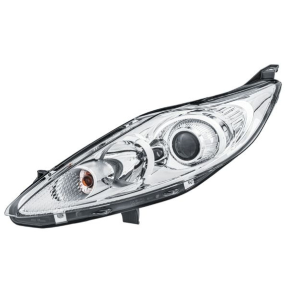 Phare électrique gauche, chromé, H7+H1 (HELLA)