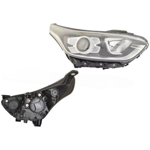 Phare électrique droit, LED, H7+HB3 (Moteur)