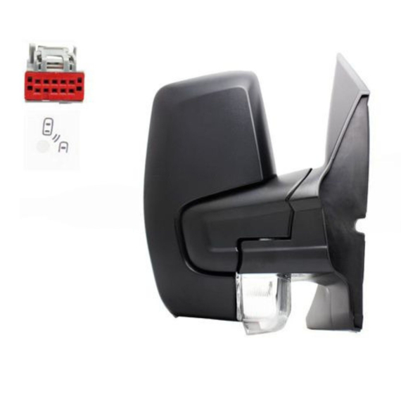 Rétroviseur électrique droit, convexe, chauffant, rabattable, avec feu clignotant, side, RHD (10 broches)