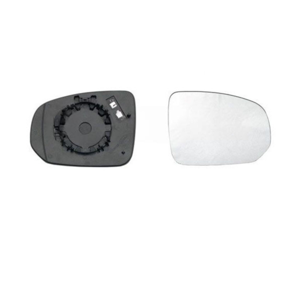 Glace avec support droit, convexe, chauffant (2 broches)